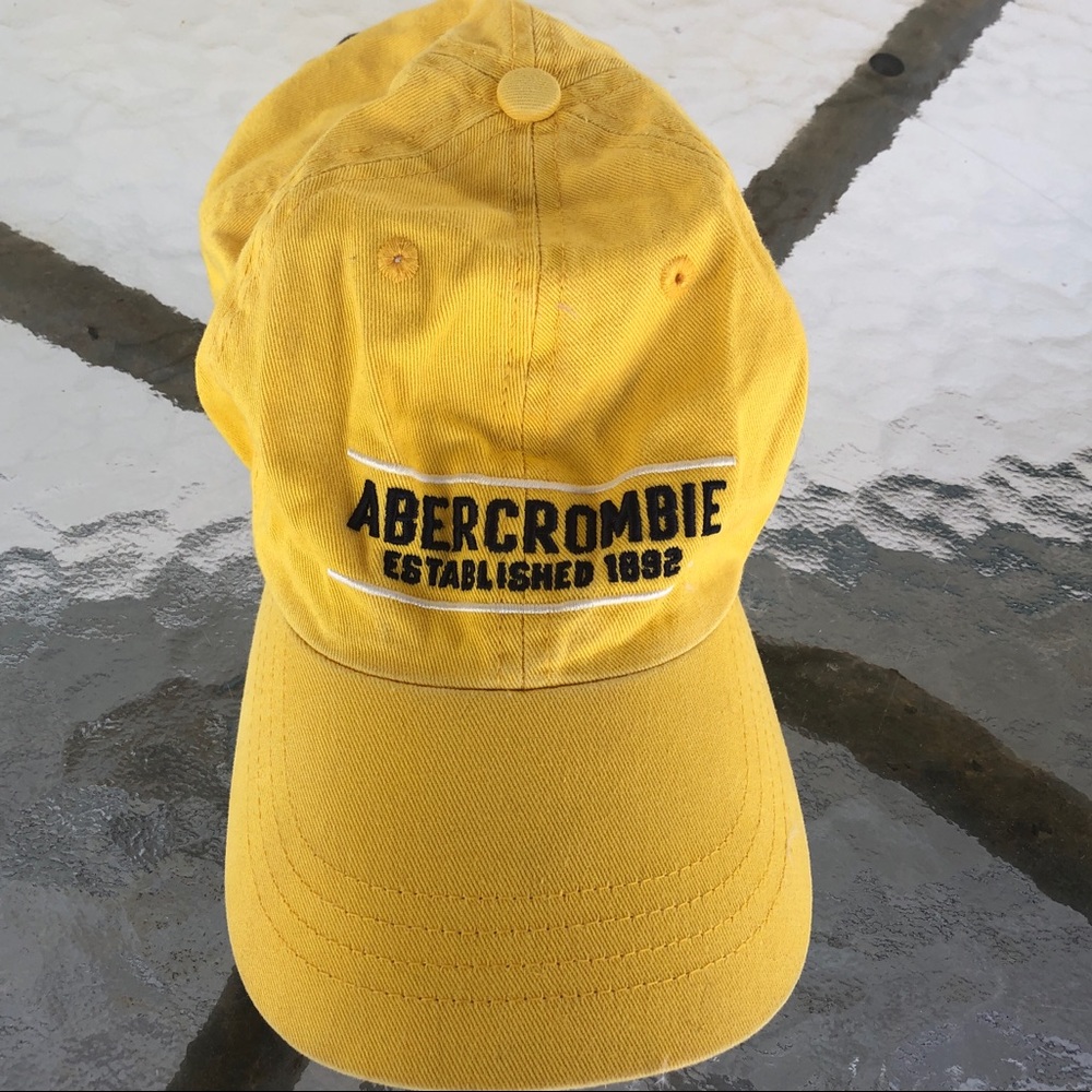 90’s Abercrombie Hat Baseball Cap Yellow Adjust